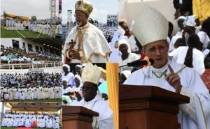 L'archevêque Séamus Patrick Horgan © Ginaba Lino Michael/Soudan du Sud/Juba - Crédit : Ginaba Lino Michael/Soudan du Sud/Juba & Le cardinal Gabriel Zubeir Wako. Crédit : Ginaba Lino Michael/Soudan du Sud/Juba - Berhaneyesus Demerew Souraphiel, archevêque de l'archidiocèse d'Addis-Abeba en Éthiopie. Crédit : Ginaba Lino Michael/Soudan du Sud/Juba