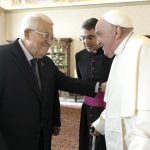 Le pape François en audience avec le dirigeant palestinien Mahmoud Abbas jeudi 12 décembre 2024 © Vatican Media