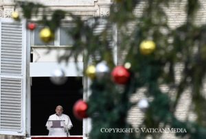 Le pape François lors de l'Angélus du dimanche 8 décembre 2024 © Vatican Media