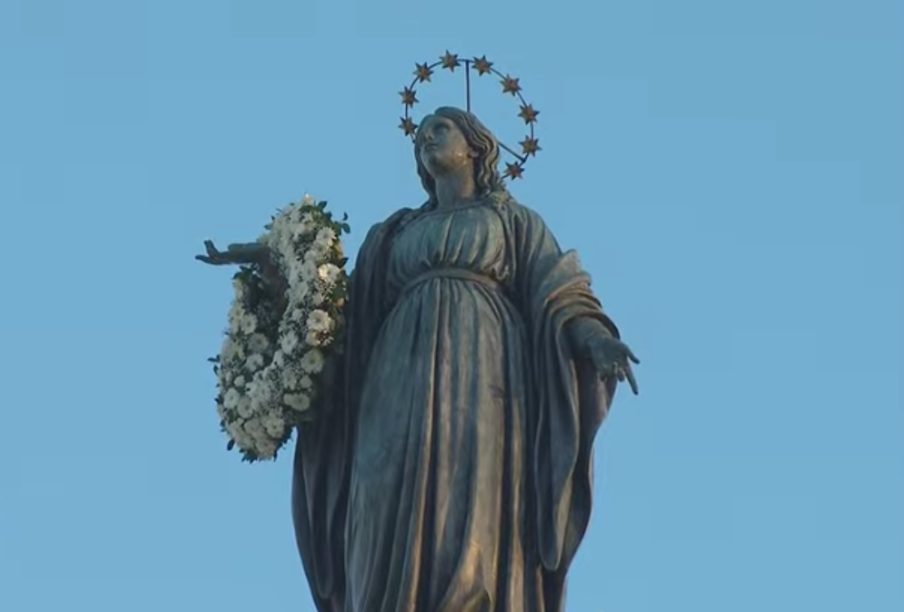 L'Immaculée Conception, Rome, capture d'écran de Zenit