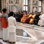 Rencontre avec les participants à la Conférence interreligieuse promue par le « Sree Narayana Dharma Sanghom Trust » le 30 novembre 2024 © Vatican Media