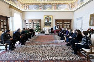 Rencontre avec une délégation de la Commission « Manos Unidas » © Vatican Media