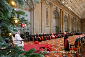 Vœux de Noël du pape François à la Curie romaine, 21 décembre 2024 © Vatican Media 