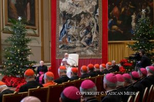 Vœux de Noël du pape François à la Curie romaine, 21 décembre 2024 © Vatican Media