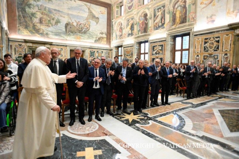 Discours du pape aux représentants des dirigeants et employés des banques italiennes, 16 novembre 2024 © Vatican Media