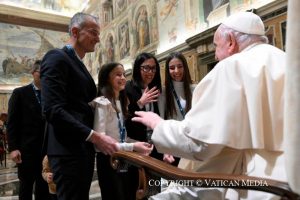  Discours du pape aux représentants des dirigeants et employés des banques italiennes, 16 novembre 2024 © Vatican Media