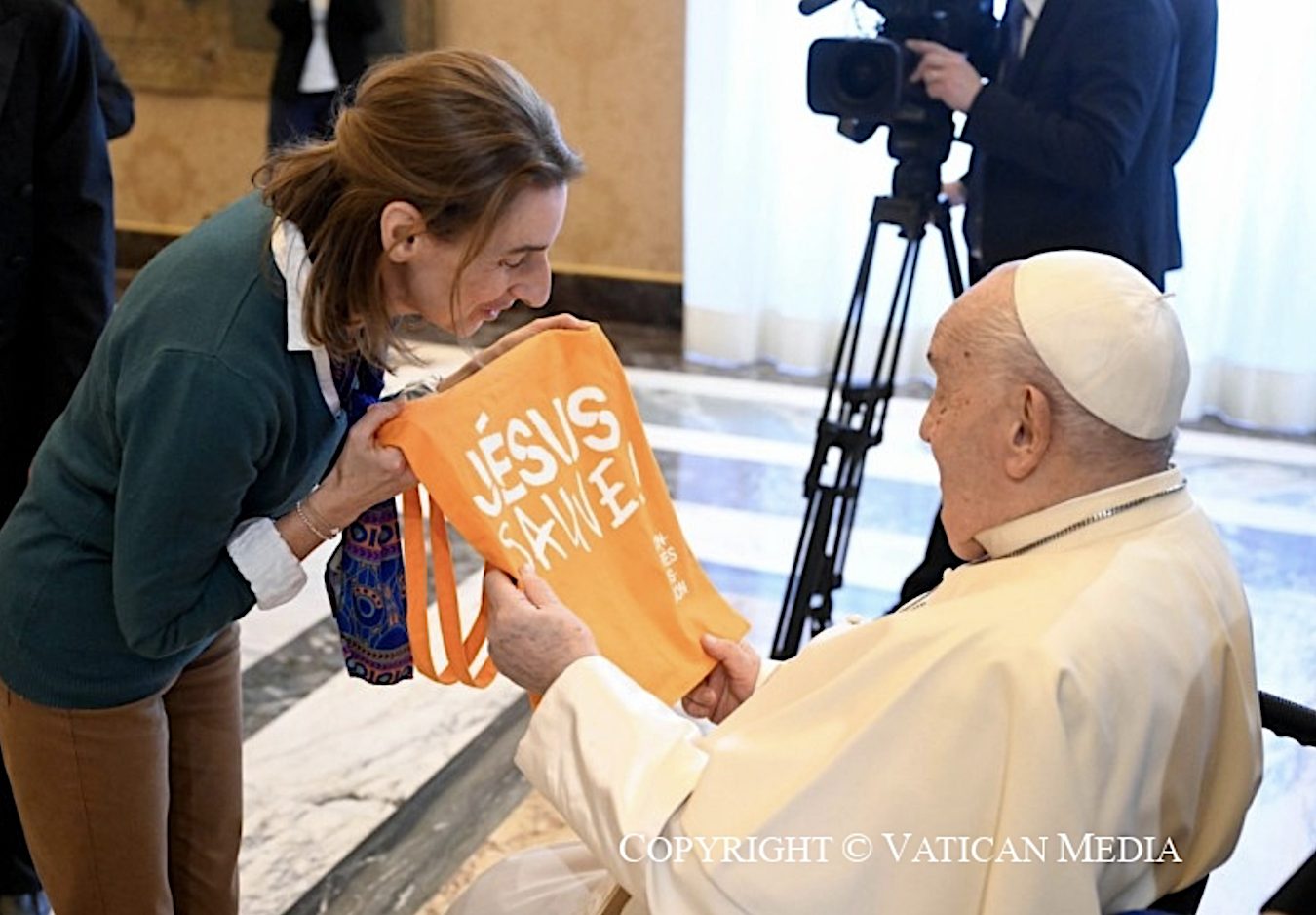 Le pape François a reçu les responsables du Congrès mission le 10 janvier 2025 © Vatican Media