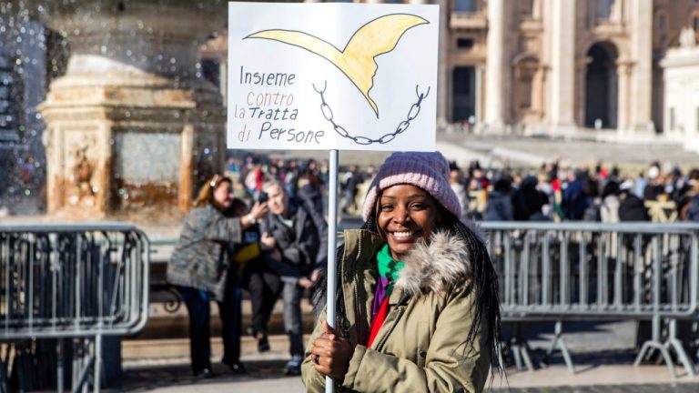 Une centaine de représentants d'organisations luttant contre l'esclavage étaient à Rome ce 8 février 2025 © missionetmigrations.catholique.fr/
