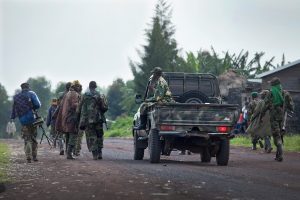 Des soldats du M23 se dirigeant vers Goma. ©MONUSCO/Sylvain Liechti