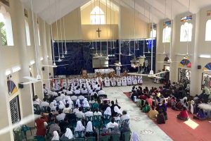 Le 22 février 2025 lors de l’inauguration et de la bénédiction de la nouvelle cathédrale de Sylhet, au nord-est du Bangladesh. © Diocèse de Sylhet