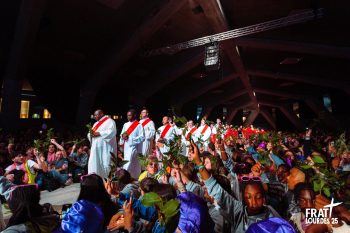 Messe des Rameaux dimanche 13 avril à Lourdes © Le Frat