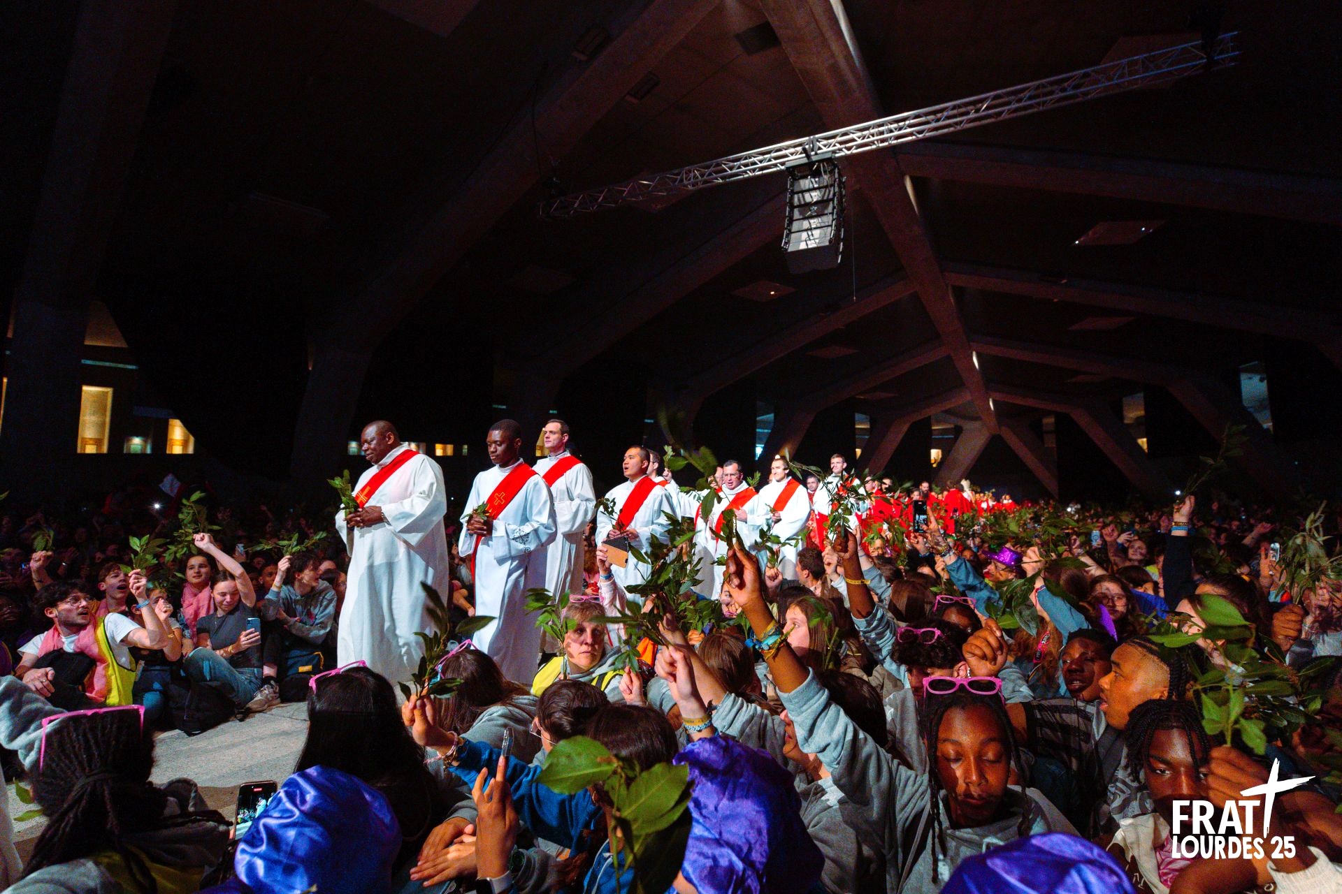 Messe des Rameaux dimanche 13 avril à Lourdes © Le Frat