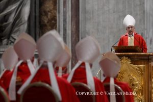 Homélie du cardinal Baldassare Reina lors de la troisième messe des Novemdiales, 29 avril 2025 © Vatican Media 