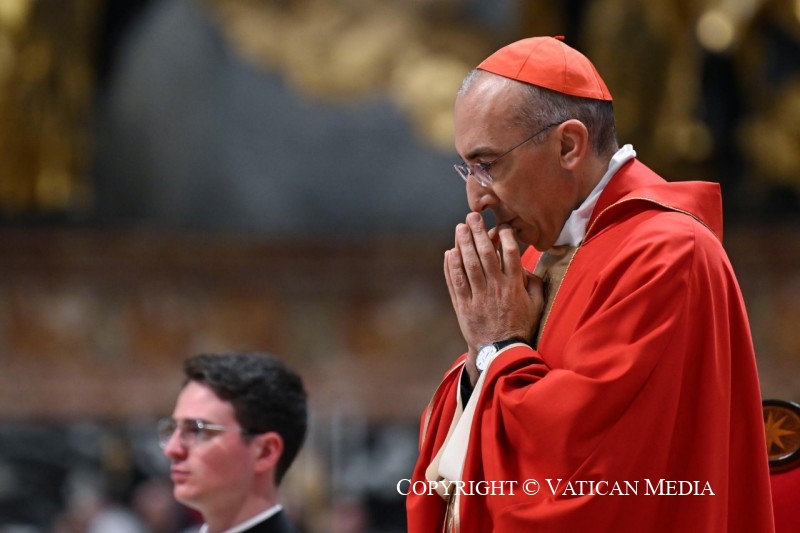 Homélie du cardinal Baldassare Reina lors de la troisième messe des Novemdiales, 29 avril 2025 © Vatican Media