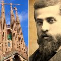 Gauche : Sagrada Familia à Barcelone, œuvre d'Antoni Gaudí (1852-1926) © Domaine public