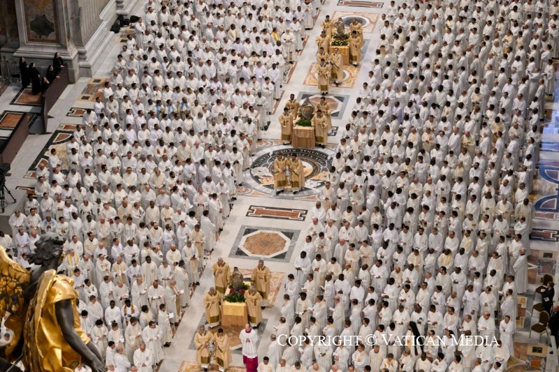 Jeudi de la Semaine Sainte - Messe chrismale, 17 avril 2025 © Vatican Media