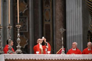 Homélie du cardinal Baldassare Reina lors de la troisième messe des Novemdiales, 29 avril 2025 © Vatican Media 