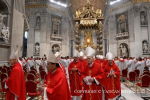 Homélie du cardinal Baldassare Reina lors de la troisième messe des Novemdiales, 29 avril 2025 © Vatican Media 
