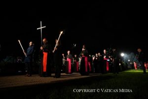 Vendredi Saint « Passion du Seigneur » – Chemin de Croix, Colisée, 18 avril 2024 © Vatican Media 