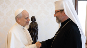 Le pape nouvellement élu Léon XIV a reçu Sa Béatitude Sviatoslav, chef et père de l'Église gréco-catholique ukrainienne © Vatican Media