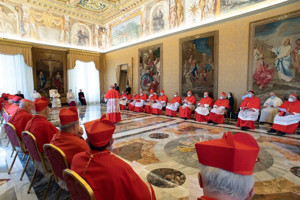 Un consistoire ordinaire convoqué par le pape Léon XIV © Vatican Media 