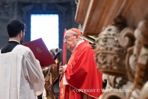 Homélie du cardinal Leonardo Sandri, lors de la cinquième célébration eucharistique des Novemdiales, 30 avril 2025 ©Vatican Media