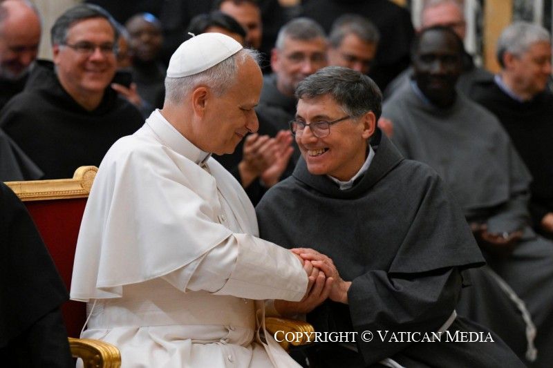 Discours du pape aux participants aux chapitres généraux des Frères mineurs conventuels et de l'Ordre des Trinitaires, 20 juin 2025 © Vatican Media