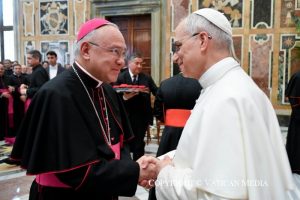 Discours du pape aux supérieurs et fonctionnaires du Secrétariat d'État, 5 juin 2025 © Vatican Media