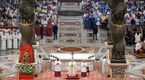 Homélie du Pape Léon XIV à l'occasion du Jubilé des sportifs en la solennité de la Très Sainte Trinité, 15 juin 2025 © Vatican Media
