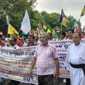Des chrétiens de l’État d’Odisha, le 9 juin dernier lors d’une manifestation pour défendre leur droit constitutionnel à pratiquer leur foi. © Ucanews/Catholicconnect.n