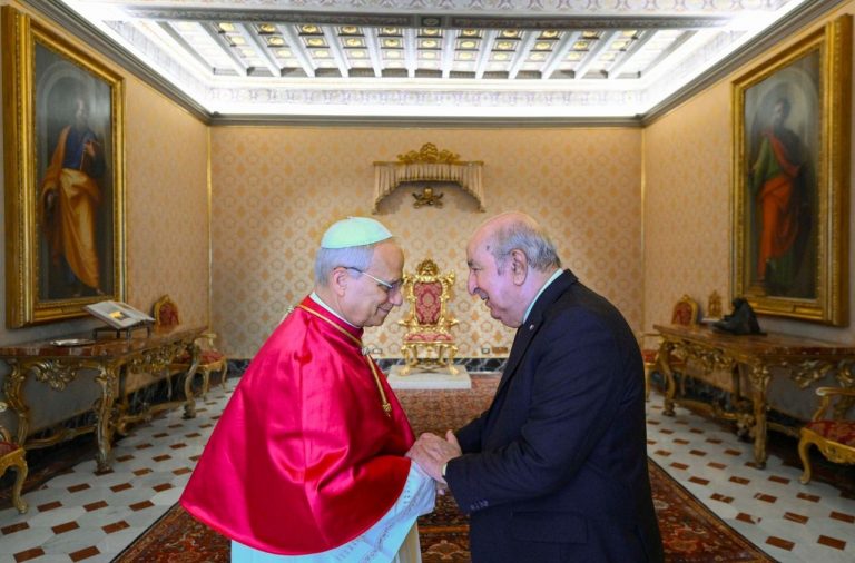 Le pape Léon XIV reçoit le Président de la République d'Algérie au Vatican ©Vatican Media