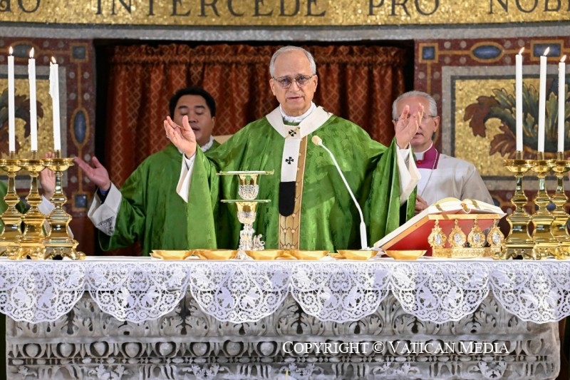 XXe dimanche du Temps ordinaire - Messe au sanctuaire Santa Maria della Rotonda, Albano, 17 août 2025 © Vatican Media 