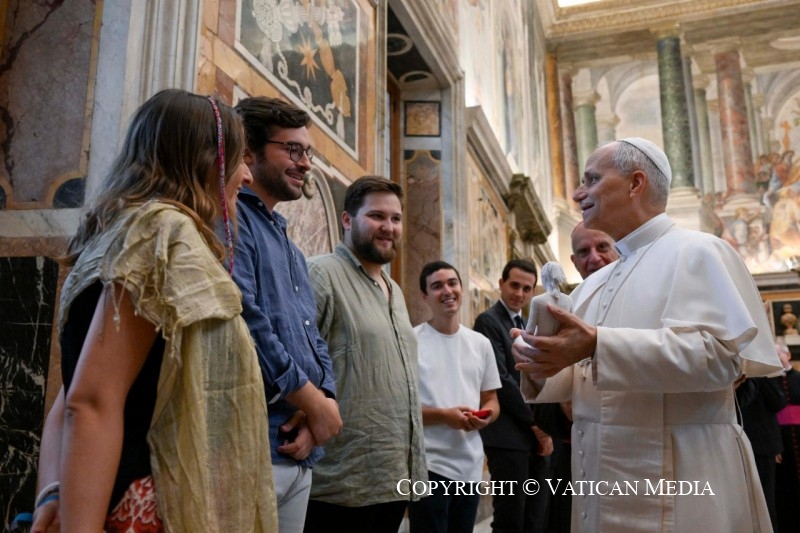 Rencontre du pape Léon XIV avec les artistes de Tor Vergata, 2 août 2025 © Vatican Media