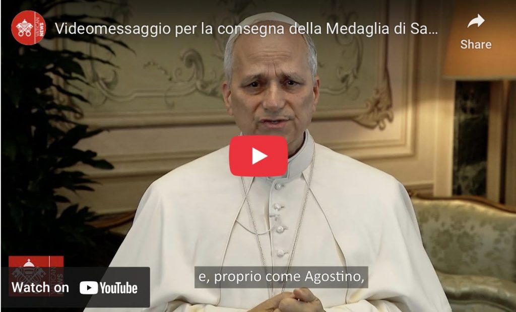 Message vidéo du Saint-Père à la Province augustinienne de Saint Thomas de Villeneuve, 29 août 2025 © Vatican Media