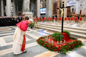 Homélie du pape Léon à l’occasion de la Commémoration des martyrs et témoins de la foi du XXIᵉ siècle, 14 septembre 2025 © Vatican Media