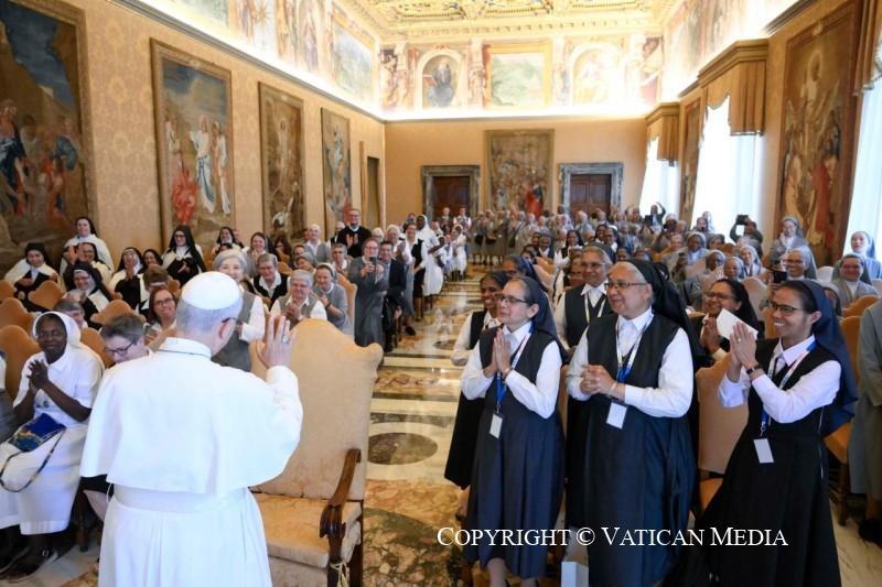 Le Saint-Père s’adresse aux communautés religieuses réunies pour leurs chapitres généraux, 22 septembre 2025 © Vatican Media