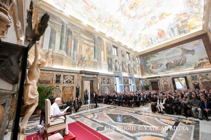 Discours du pape Léon XIV aux participants au IIIe World Meeting on Human Fraternity, 12 septembre 2025 © Vatican Media