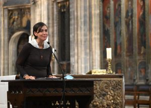 Conférence à l'église Notre-Dame des-Victoires à Bruxelles en septembre 2021 © fondation-zita.be