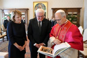 Frank-Walter Steinmeier a rencontré le pape Léon XIV à Rome le 22 septembre © Vatican Media 