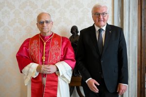 Frank-Walter Steinmeier a rencontré le pape Léon XIV à Rome le 22 septembre © Vatican Media 