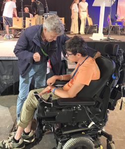 À Paray-le-Monial lors d'une session pour personnes handicapées, juillet 2025 © Anne van Merris