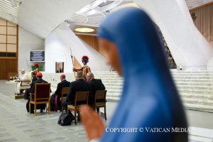 Le pape Léon XIV s’adresse à l’Académie Mariale, 6 septembre 2025 © Vatican Media 