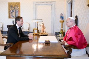 Le président Isaac Herzog et le pape Léon XIV se sont rencontrés le jeudi 4 septembre 2025 © Vatican Media