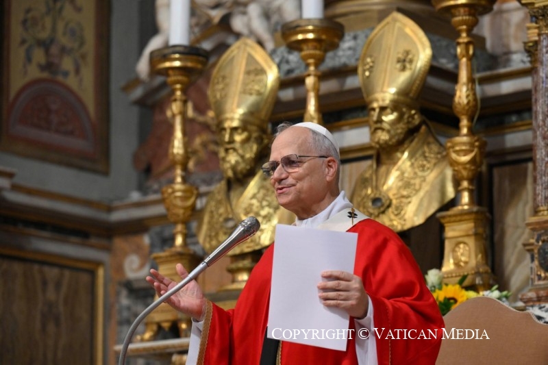 Homélie du pape Léon XIV lors de la messe d'ouverture du Chapitre général de l'Ordre de Saint-Augustin, 1er septembre 2025 © Vatican Media