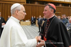 Le pape Léon XIV s’adresse à l’Académie Mariale, 6 septembre 2025 © Vatican Media 