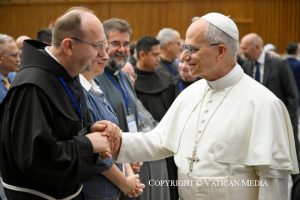 Le pape Léon XIV s’adresse à l’Académie Mariale, 6 septembre 2025 © Vatican Media 