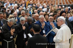 Le pape Léon XIV s’adresse à l’Académie Mariale, 6 septembre 2025 © Vatican Media 