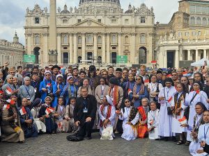La délégation de la communauté catholique indonésienne de Rome, le 22 septembre 2025 place Saint-Pierre. © Indonesian Embassy in the Vatican