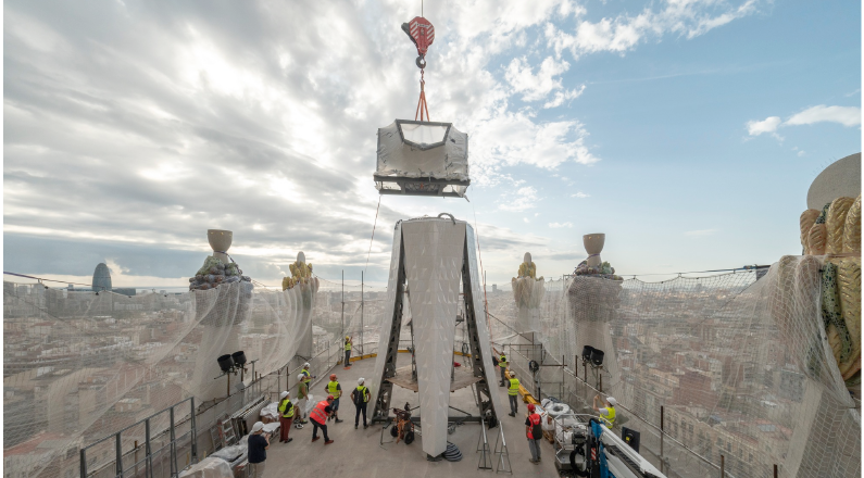 La Sagrada Familia s'apprête à ériger sa flèche centrale © Basilique de la Sagrada Familia