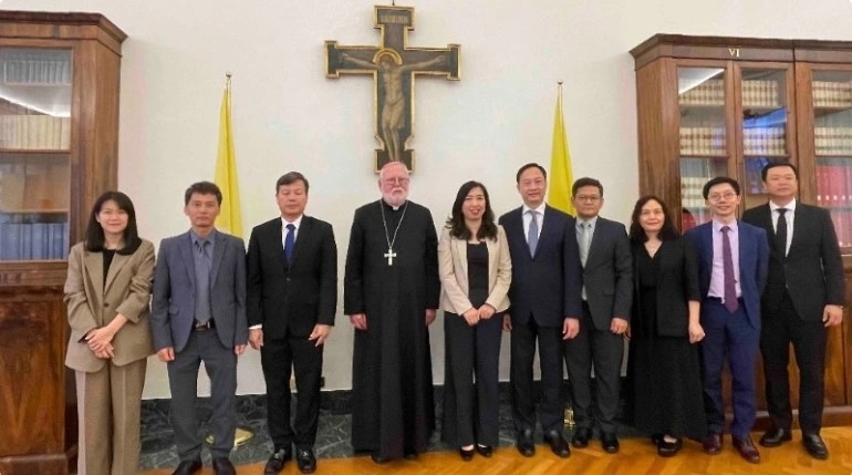 Les délégations vietnamienne et du Saint-Siège participent à la 12e réunion du groupe de travail conjoint Vietnam-Saint-Siège au Vatican © Ministère des Affaires étrangères